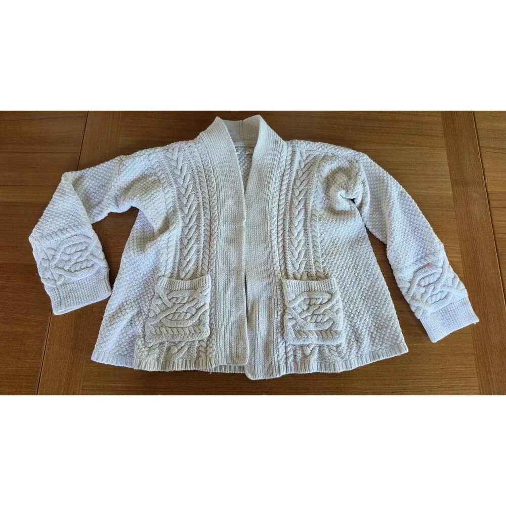 Gap Kids Size XL(12) Knitted White Cardigan